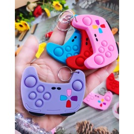 mypush Popo 20 Packs Bulk Video Game Controller Classroom Students Gifts Rainbow Fidgets Gifts from Teacher, Mini Fidgets Birthday Return Party Favors for Kids