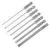 HARFINGTON 7pcs Slotted Screwdriver Bit Set SL1.6/SL2.0/SL2.5/SL3.0/SL4.0/SL5.0/SL6.0 S2 Steel 1/4"
