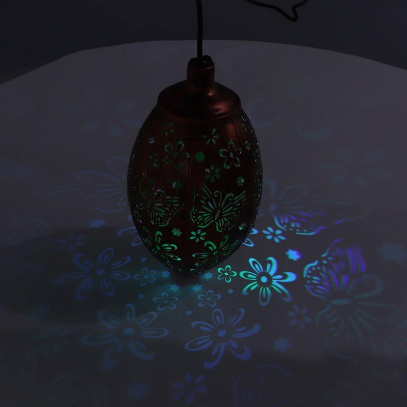 Solar Lantern IP65 Waterproof Plastic Iron Material Hanging Design Insect