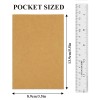 24 Pack A7Kraft Cover Notebooks Thick Blank Pages Softcover Mini