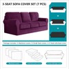 ZYXFYY 7 Piece Stretch Velvet Ektorp Sofa Covers, for 1