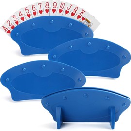 THJOPOKEEL Portatarjetas para Jugar a Las Cartas, Paquete de 4 Soportes para Tarjetas para Adultos, para Noches de Juegos de Cartas Familiares, Canasta, Fiestas de póquer, niños, Mayores