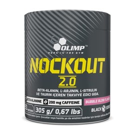 OLIMP SPORT NUTRITION Nockout 2.0 Sakız Aromalı 305 Gr arjinin taurin kafein beta alanin karabiber ekstresi