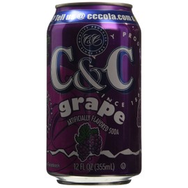 C&C Soda, Grape, 24 Count