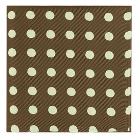 Elerevyo Men's Polka Dots Handkerchief Colorful Business Tuxedo Wedding Pocket Squares One Size Brown