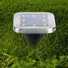 4pcs 8LED Solar Buried Light Under Ground Lamp Outdoor Pathway