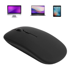 ASHATA Slim Wireless Mouse, Bluetooth 5.0 Silent Ultra Thin Optical Portable Mini Mouse, 800, 1200, 1600 Adjustable DPI, Cordless Mice for Laptop, PC, Tablet