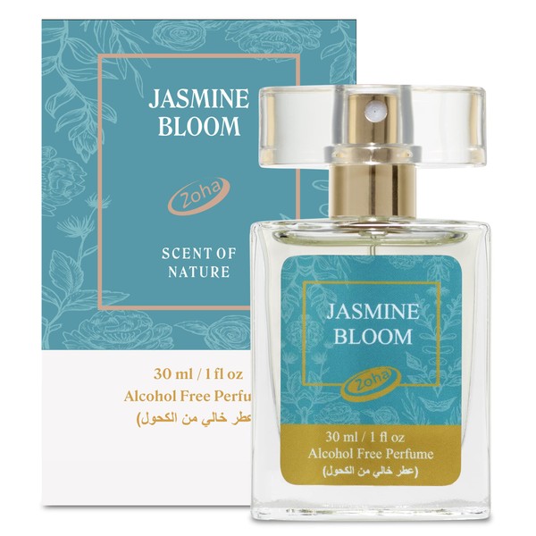 Zoha|Jasmine Bloom Perfume Oil |Alcohol Free Long Lasting Jasmine Perfume