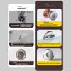 KASHUNUO Bathroom Sink Overflow Cover: Stainless Odor Proof Block Cockroach