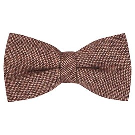 King & Priory Highland Weave Burgundy Bow Tie