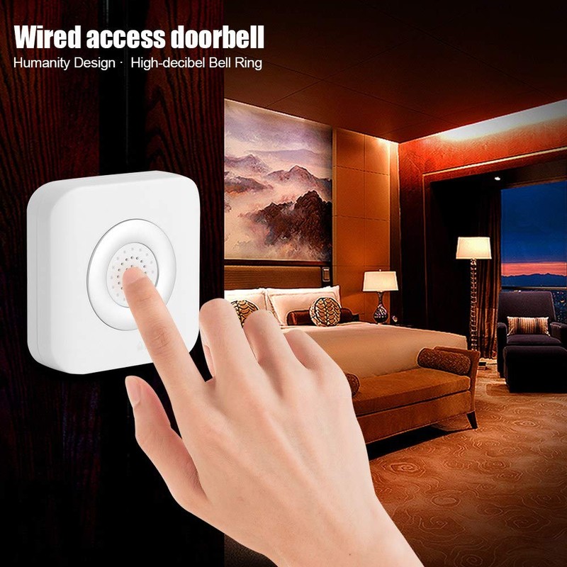 DC 12V Wired Doorbell Chime,Door Bell Alarm Wall-Mounted Door Chime