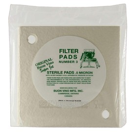 Buon Vino Super Jet Filter Pads - Sterile No 3 Pack of 3 Pads