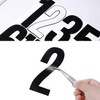 Number Stickers Large Waterproof Sticker Number Sticker Large Black White