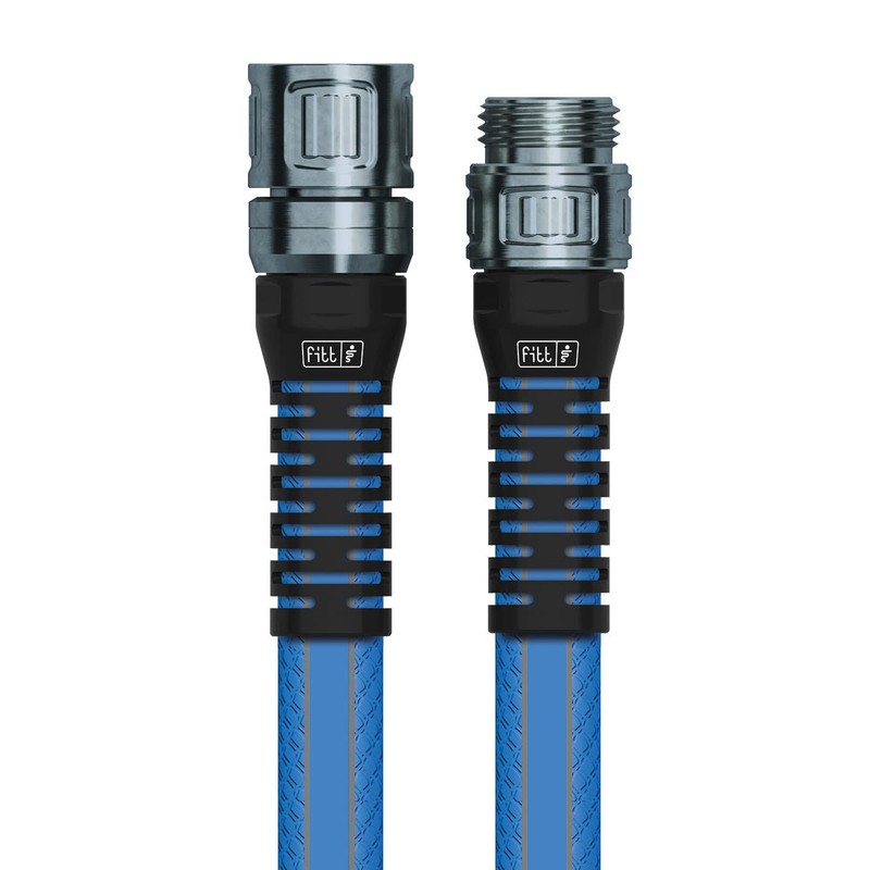 FITT HiFlo Water Hose, Lightweight Ultra Flexible Durable Kink-Free Flat