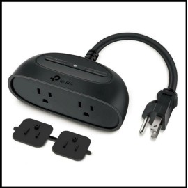 Outdoor Smart Plug by TP-Link, Smart Home Wi-Fi Outlet with 2 Sockets KP400