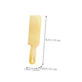 FRCOLOR Wide Tooth Detangler Comb Durable Steel Hair Styling Tool for Men Versatile Barber Comb for Detangling Smoothing Various Hair Types Elegant Design for Professional Home Use