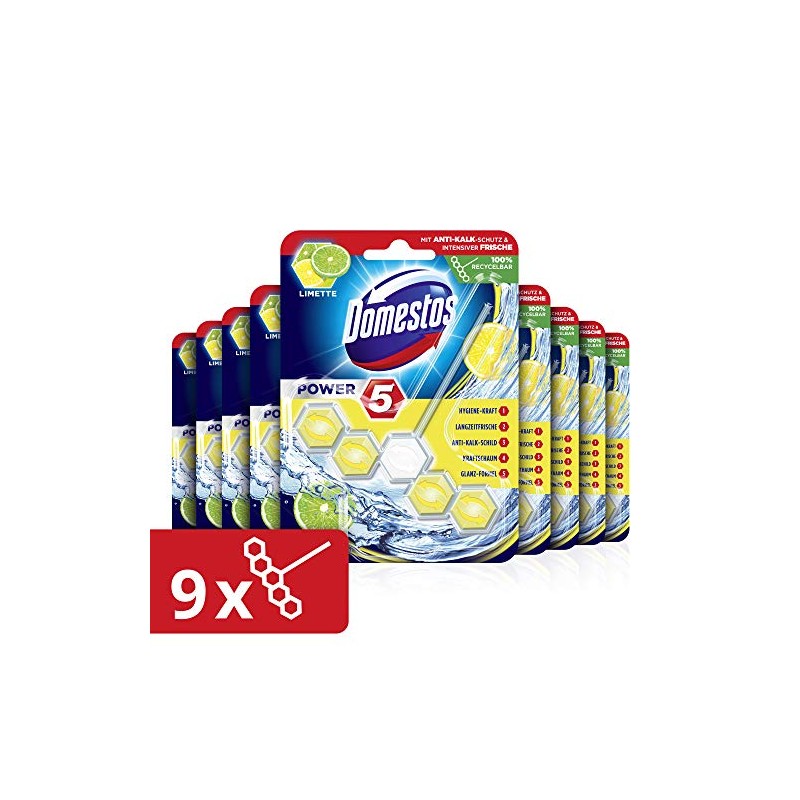 Domestos Power Toilet Rim Block, Lime
