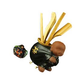 COHEALI 1set Chinese Kung Fu Tea Set Kitchen Accessories Elegant Tool Kit for Office Teahouse Includes Tea Bucket Teaspoon