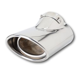 YOURS: 200 Series Hiace Compatible Muffler Cutter 1 PCS with Fall Prevention [Stainless Steel] HIACE Plating Custom Parts Accessories Dress Up TOYOTA Toyota y501-034 [2] S