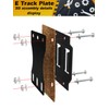 12 Pcs E-Track Rail Mounting Back Plate E Track Plate