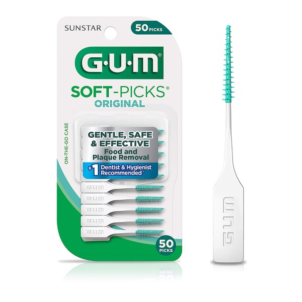 GUM-6323R Soft-Picks Original Dental Picks, 50 Count (Pack of 6)
