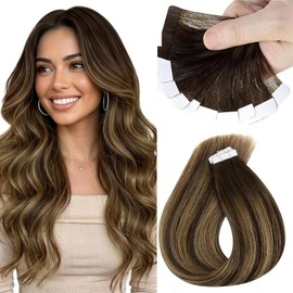 Sunny Hair Tape Hair Extensions Real Human Hair Easy to Style