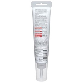 GE Advanced - Calafatín de silicona para cocina y baño, transparente, tubo de 3.8 onzas líquidas, 1 paquete - Sellador de silicona 100% impermeable, 5 veces más fuerte, a prueba de encogimiento y