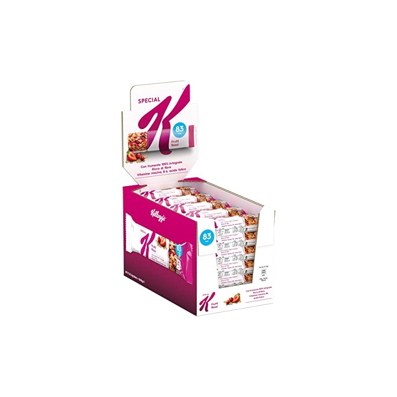 Display Barrette Kellogg's Special K Frutti Rossi 30x21,5gr