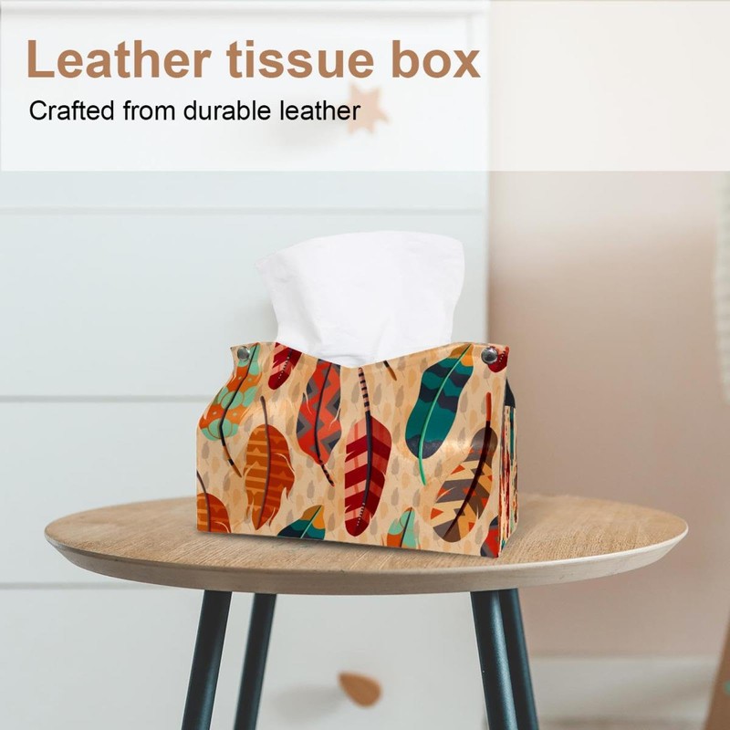 2 Pack Tissue Box Cover Holder, Pig Head Pattern Rectangle