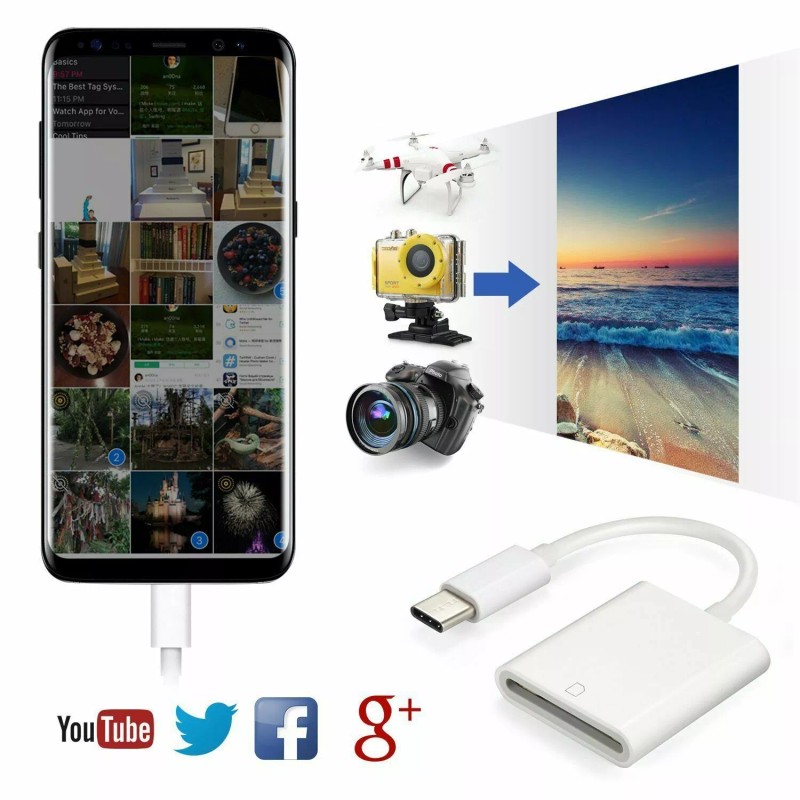 Digital Illutions USB C SD Card Reader Type-C to SD