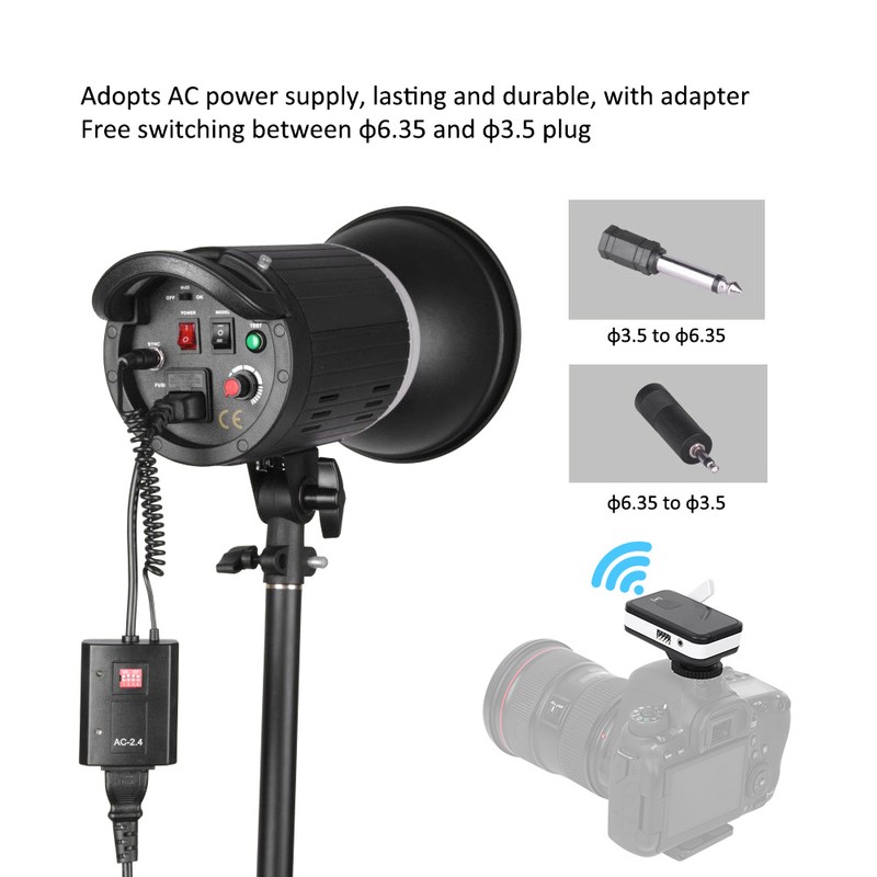 NiceFoto AC-2.4A Plastic Remote Control Trigger Anti Interference Support Synchronous