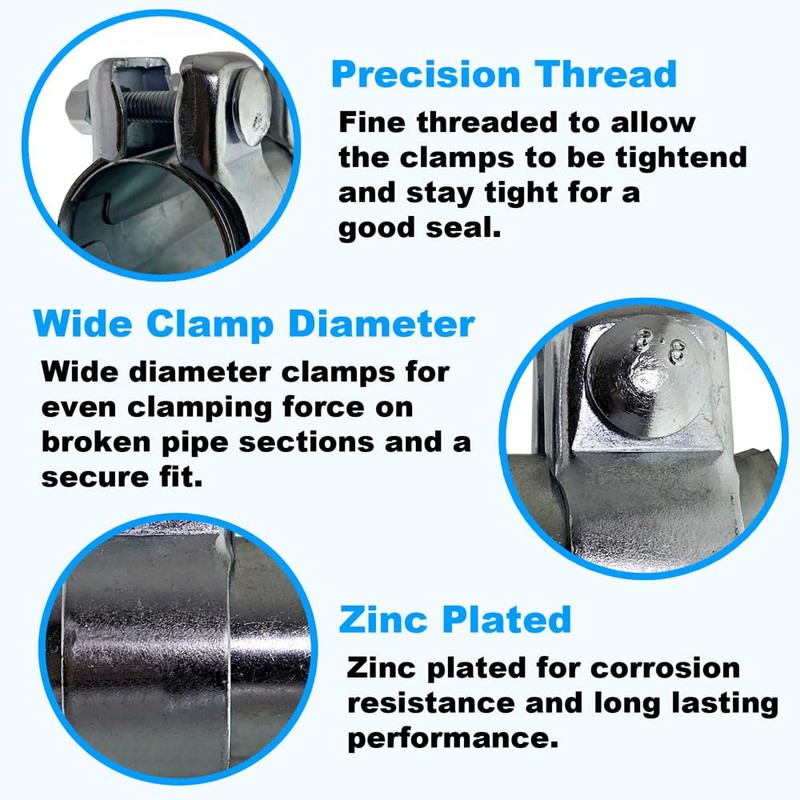 BITS4REASONS E-TECH EC015 New Model Heavy Duty Adjustable Exhaust Pipe