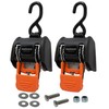 CargoBuckle G3 Bolt On Retractable Ratchet Straps Heavy Duty, 3,500
