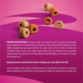 Friskies Purina Friskies Playfuls With Salmon and Shrimp Flavor Cat Treats