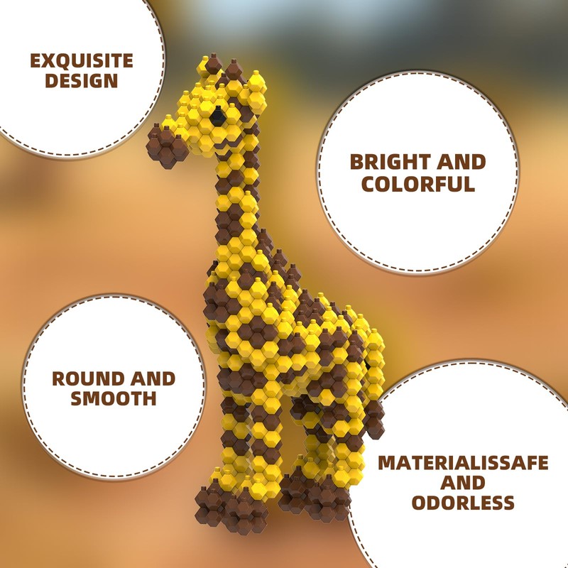 KADELE Giraffe Building Set 306PCS - Challenging Assembly Puzzle for