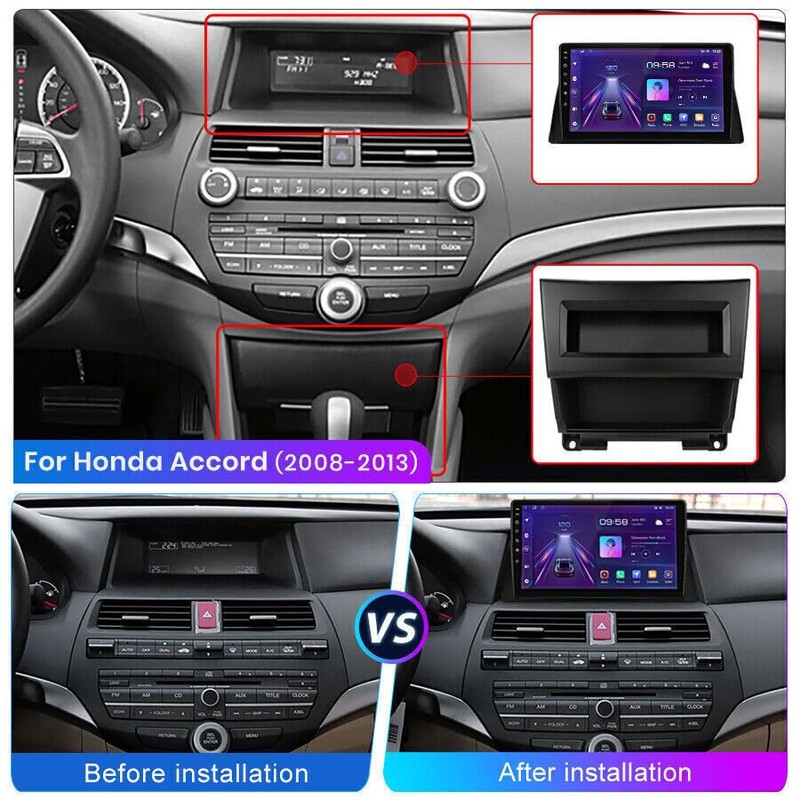 Car Stereo for Honda Accord 8th 2008-2013 with Wireless CarPlay