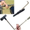 SquEqu 4 Pack Trampoline Spring Pulling Tool T-Hook Extension Puller