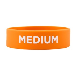 Restaurantware-First in First Out 2.75 x 0.75 Inch Medium Label Band, 1 Durable Squeeze Bottle Sticker - Flexible, Dishwashable, Orange Silicone Printed Colored Food Label for Restaurants