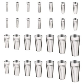 28 Pieces Caulking Tools, 14 Sizes, Stainless Steel Glue Gun Nozzles, Glue Gun Accessories, Renovation Tool Accessories