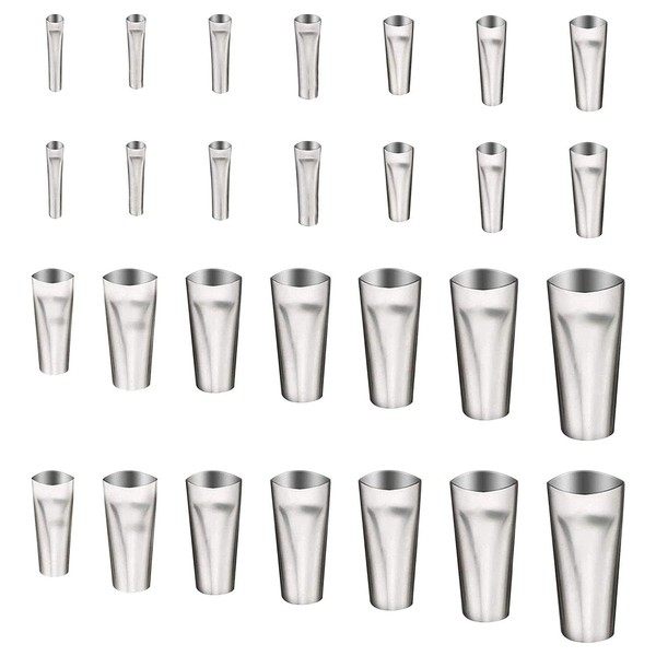 28 Pieces Caulking Tools, 14 Sizes, Stainless Steel Glue Gun
