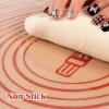 Folksy Super Kitchen Pastry Mat Large for NonStick Silicone Baking