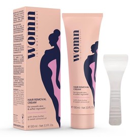 womn Crema para eliminar el vello Intimate Comfort para el área del bikini y las axilas. Piel suave, sin golpes ni cortes de afeitar. 3.3 Fl. Oz.