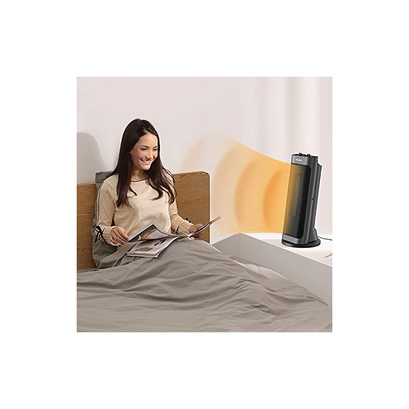 PELONIS PTH15A2BGB 1500W Fast Heating Space Heater, Programmable Thermostat, Easy