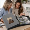 Linen 4x6 Photo Album with Cover Window, 200/300/600 Pockets