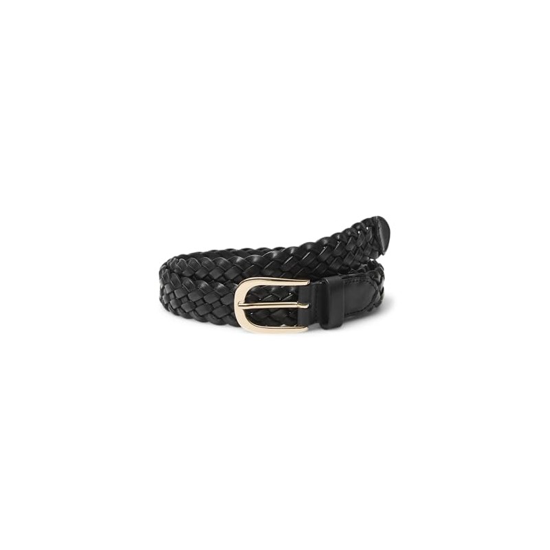 VERO MODA Women's Vmalice Leather Belt Noos Leather Belt, Black/detail: