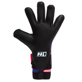 N1 Goalkeeper gloves Zeus UGT+. Football Gloves Ultralight with Hybrid Roll-Negative Cut and German Latex UGT+ Palm.Soccer Goalie Gloves Ultra Fitted for Adults. Purple Color. Size 7
