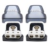 Recoil PBT-S04 2 Pack Premium Solid Brass Positive Negative Battery