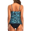 Tempt Me Blue Paisley Two Piece Tankini Set Tummy Control