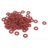 uxcell a15112300ux0387 2mmx4mmx0.5mm Fiber Motherboard Insulating Washers Spacer Red Pack