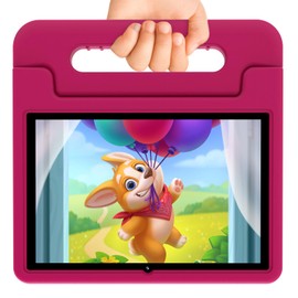 ApoloSign Kids Tablet 10 Inch Tablet for Kids, Learning Tablet with Android 13, WiFi, BT5.0, Dual Camera, Pre-Installed Educational App, Parental Control, Shockproof Case for Boys Girls(Pink)